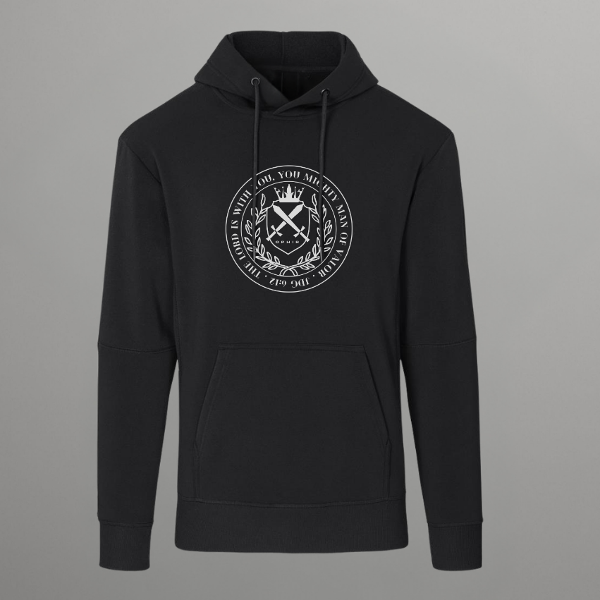 VALOUR CREST PREMIUM MENS HOODIE (ENGLISH)